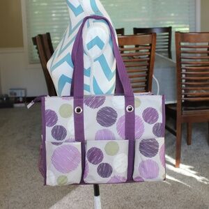Zip Top Organizing Utility Tote